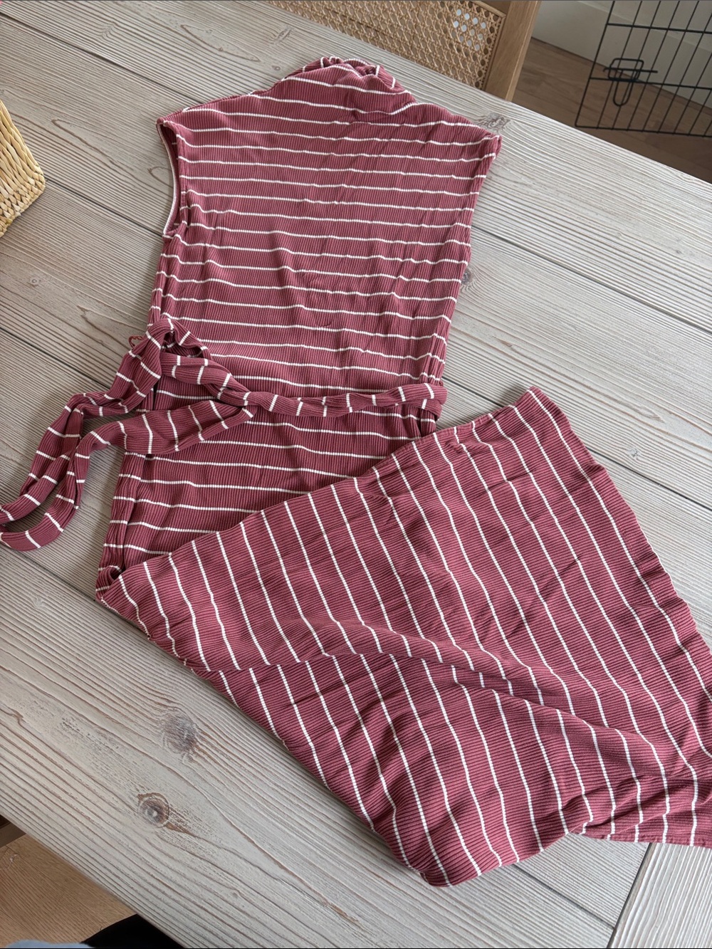 LOFT cap sleeve midi dress